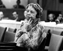 1946 United Nations, Lake Success, New York: Mrs. Eleanor Roosevelt